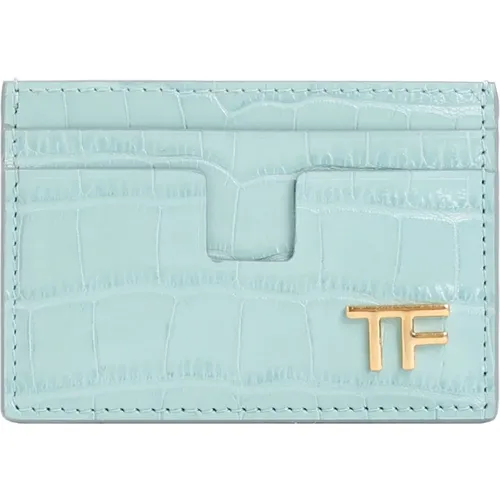 Leather Credit Card Case , female, Sizes: ONE SIZE - Tom Ford - Modalova