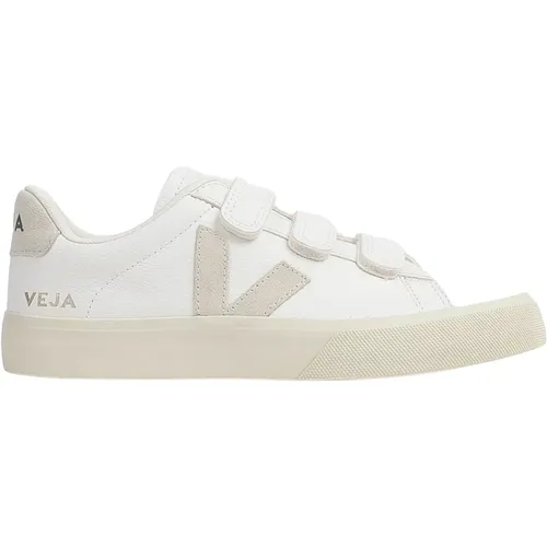 Weiße Ledersneakers , Damen, Größe: 39 EU - Veja - Modalova