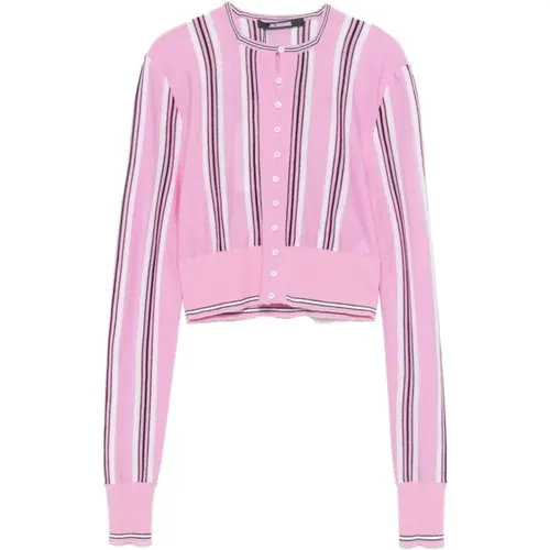 Rosa Spiaggia Cardigan Pullover , Damen, Größe: S - Jacquemus - Modalova