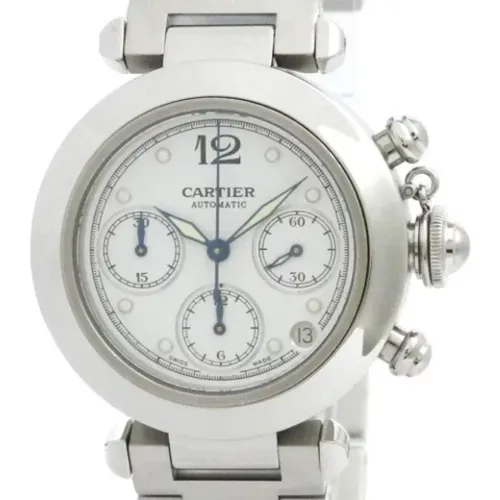 Pre-owned Stainless Steel watches , male, Sizes: ONE SIZE - Cartier Vintage - Modalova