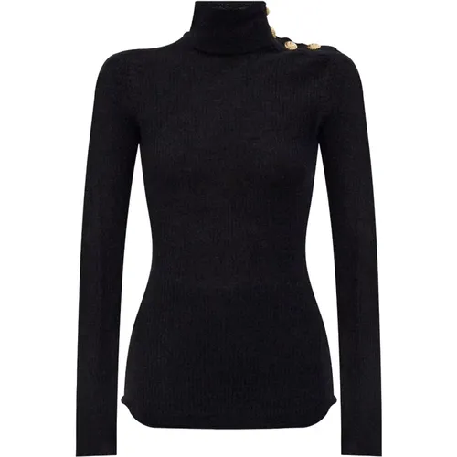 Schwarze Pullover für Männer - Balmain - Modalova