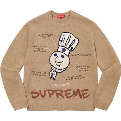 Exklusiver Wollpullover mit Grafischen Applikationen - Supreme - Modalova