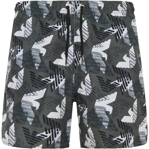 Polyester Swimwear with Pockets , male, Sizes: L, XL, M - Emporio Armani - Modalova