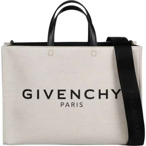 Bags,Tote Bags,Logo Print Canvas Tote Tasche - Givenchy - Modalova