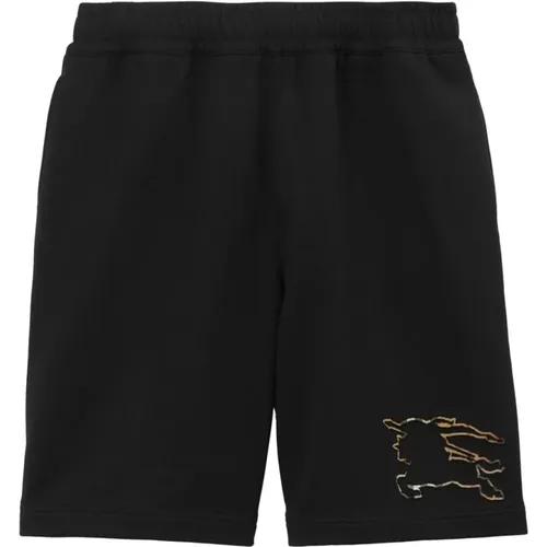 EKD-Motif Cotton Shorts , male, Sizes: L - Burberry - Modalova