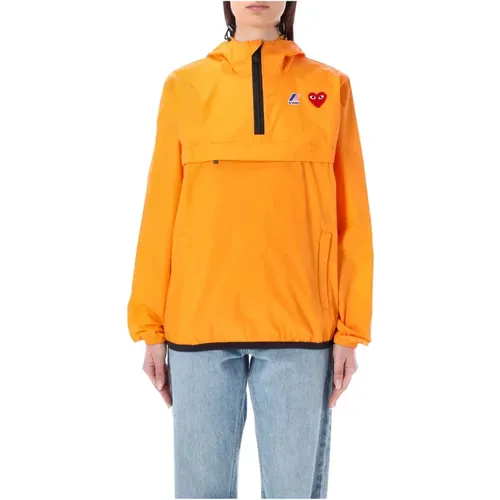 K-Way Full Zip Hoodie , Damen, Größe: L - Comme des Garçons - Modalova