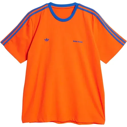 Unisex T-Shirt Wales Bonner Stil , Herren, Größe: M - Adidas - Modalova
