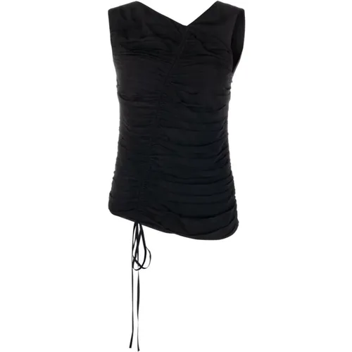 Sleeveless Top in Acetate Fabric , female, Sizes: XL - N21 - Modalova