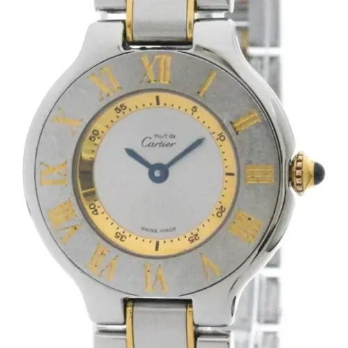 Pre-owned Stainless Steel watches , female, Sizes: ONE SIZE - Cartier Vintage - Modalova