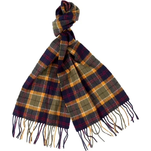 Wool Scarf with Tartan Design , unisex, Sizes: ONE SIZE - Barbour - Modalova