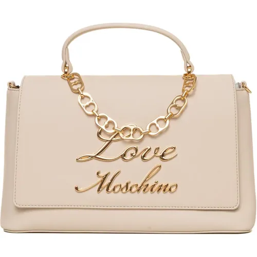 Schicke Handtasche mit Metall-Logo-Detail - Love Moschino - Modalova