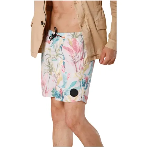 Herren Badehose mit Dschungelblumenmuster , Herren, Größe: L - Mason's - Modalova