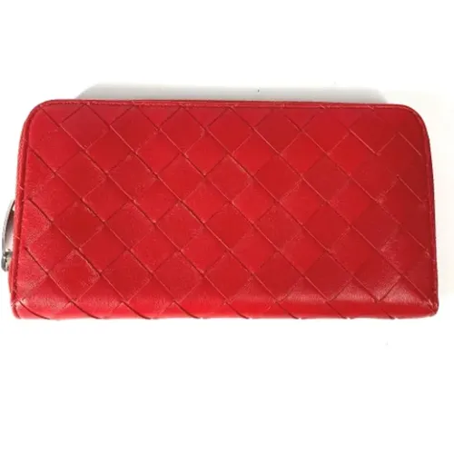 Pre-owned Leather wallets , female, Sizes: ONE SIZE - Bottega Veneta Vintage - Modalova