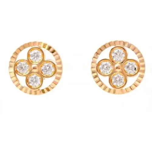 Pre-owned Rose Gold earrings , female, Sizes: ONE SIZE - Louis Vuitton Vintage - Modalova