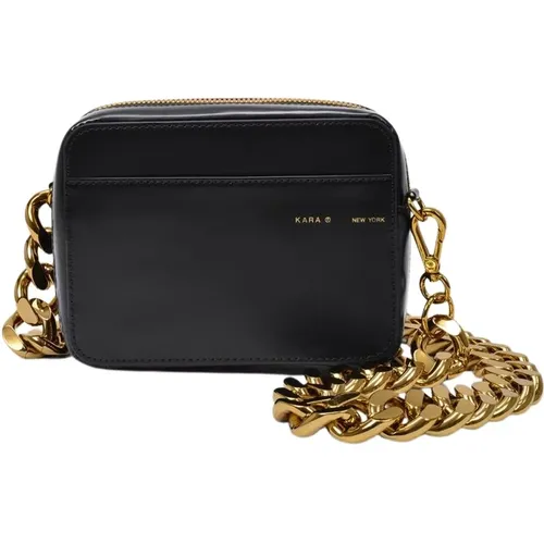 Chaine Camera Bag - - /Gold - Leather , female, Sizes: ONE SIZE - Kara - Modalova