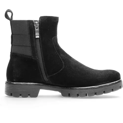 Schwarzer Wildleder Damenstiefel - Bristol , Damen, Größe: 38 EU - Ara - Modalova