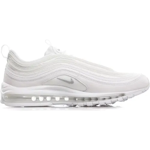 Air Max 97 Niedriger Sneaker Weiß/Grau/Schwarz , Herren, Größe: 39 EU - Nike - Modalova