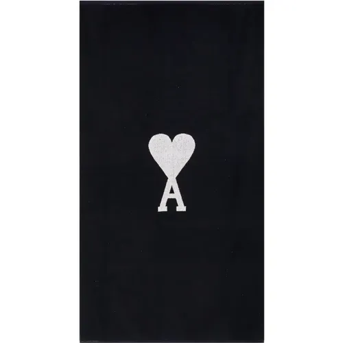 Schwarze Badebekleidung mit Logo - Ami Paris - Modalova