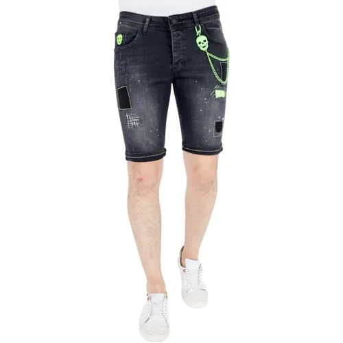 Shorts Jeans Men - 1045 , male, Sizes: W32, W30, W34, W36 - Local Fanatic - Modalova