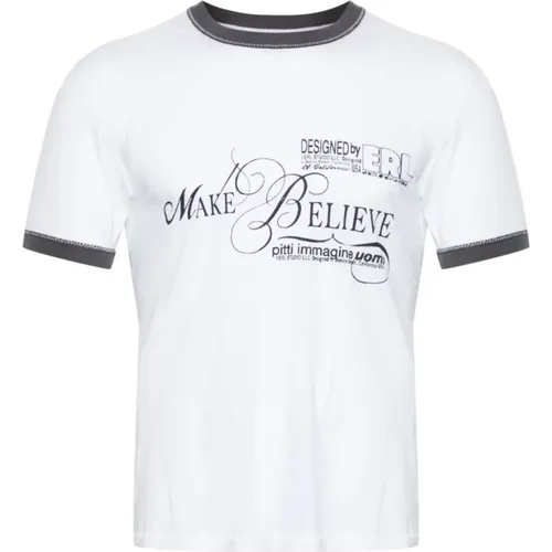 Vintage Make Believe Grafik T-Shirt , Herren, Größe: M - ERL - Modalova