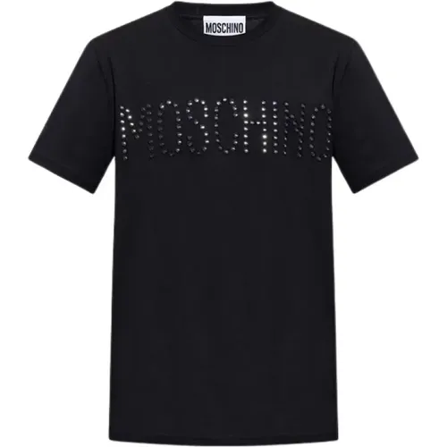 Stylish T-shirts , male, Sizes: L - Moschino - Modalova