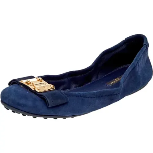 Pre-owned Suede flats , female, Sizes: 5 1/2 UK - Louis Vuitton Vintage - Modalova