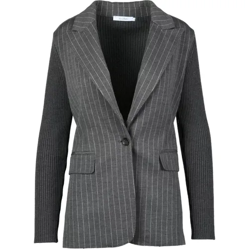 Wollmischung Blazer Jacke , Damen, Größe: S - Max Mara - Modalova