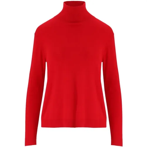 Turtleneck Jumper in with Ribbed Accents , female, Sizes: M - Max Mara Weekend - Modalova