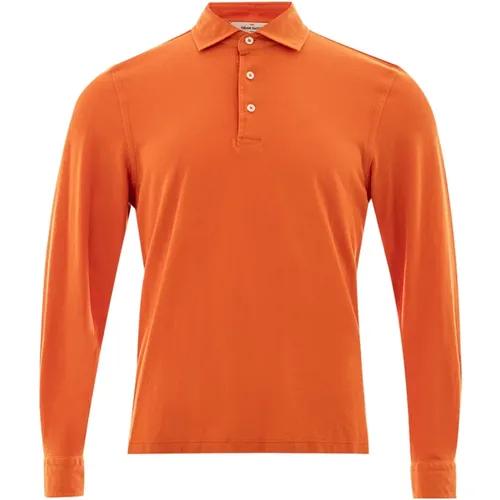 Long Sleeve Pique Polo Shirt , male, Sizes: L - Gran Sasso - Modalova