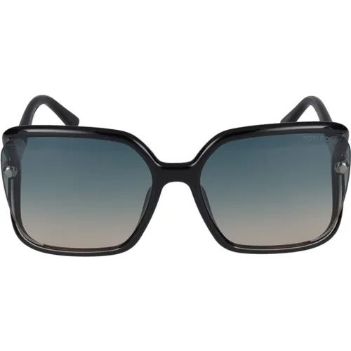 Sunglasses,Schwarze Sonnenbrille mit Zubehör - Tom Ford - Modalova