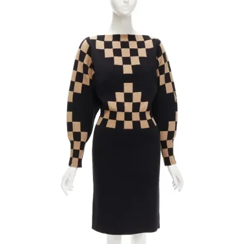 Pre-owned Wolle dresses - Louis Vuitton Vintage - Modalova