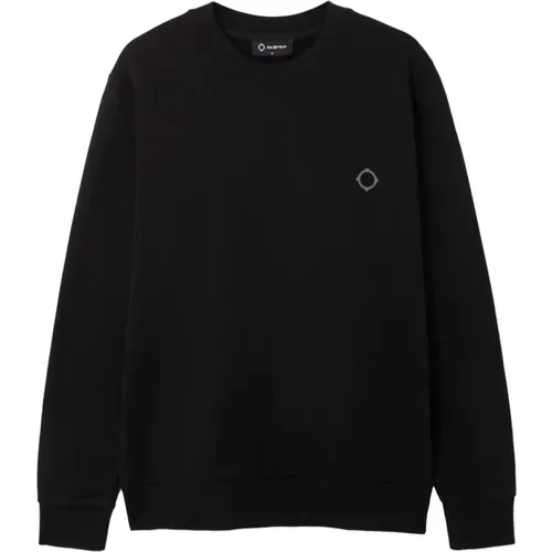 Schwarze Pullover , Herren, Größe: L - Ma.strum - Modalova