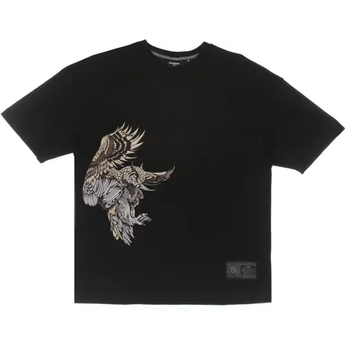 Men's Owl Tee , male, Sizes: XL, S, L - Dolly Noire - Modalova