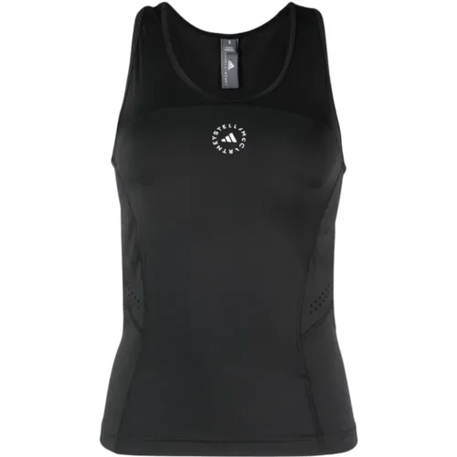Logo-Print Sleeveless Tank Top , female, Sizes: M, S - adidas by stella mccartney - Modalova