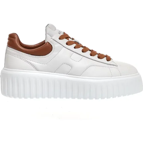 Weiße Ledersneakers mit Memory Foam , Damen, Größe: 35 EU - Hogan - Modalova