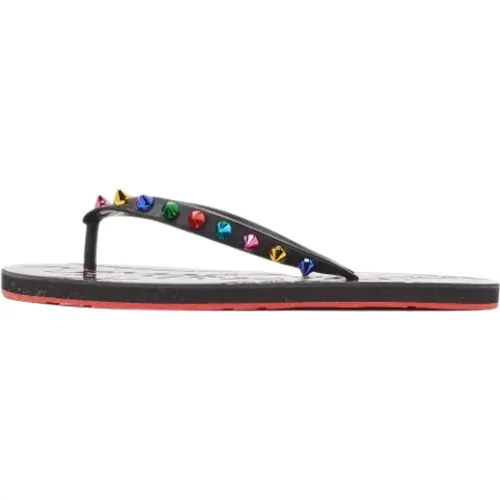 Pre-owned Rubber flats , female, Sizes: 5 UK - Christian Louboutin Pre-owned - Modalova