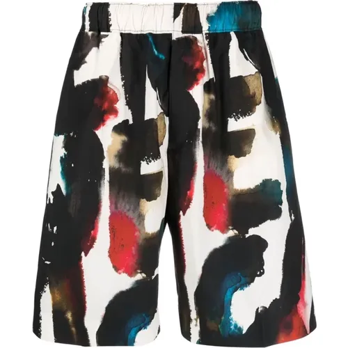 Logo-Print Shorts MultiColour , Herren, Größe: M - alexander mcqueen - Modalova