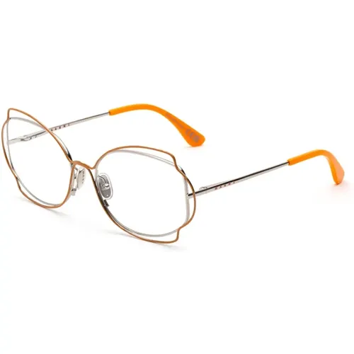 Sun Orange Optical Frame Stylish Must-Have , female, Sizes: 56 MM - Marni - Modalova