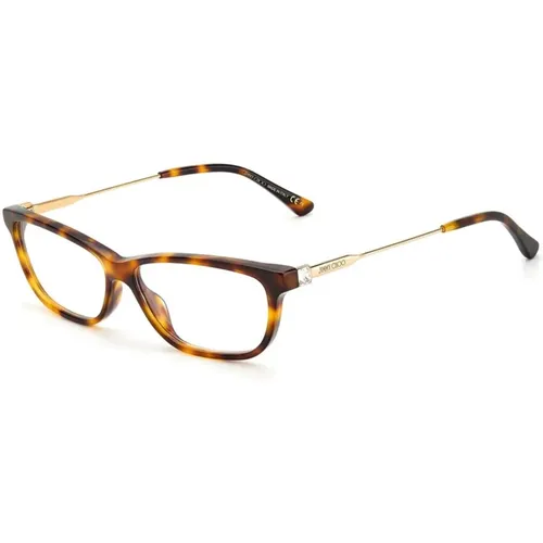 Braune Acetatrahmen mit Havannazifferblatt - Jimmy Choo - Modalova