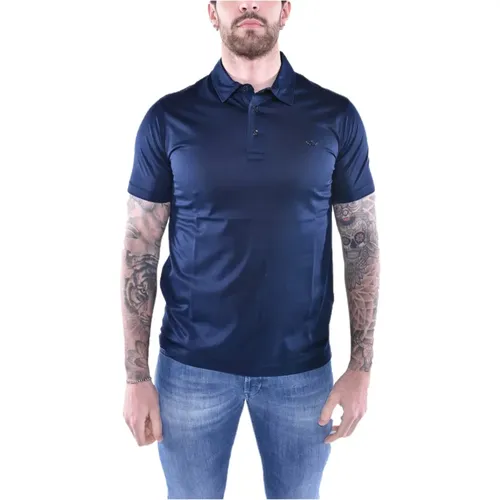 Short Sleeve Cotton Polo Navy , male, Sizes: L - PAUL & SHARK - Modalova