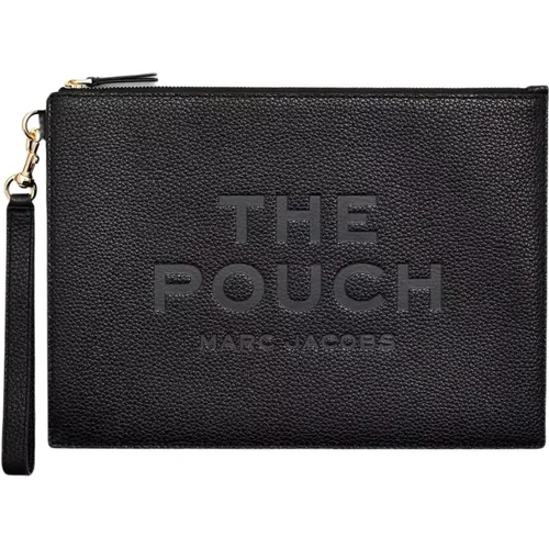 Leather Large Pouch , female, Sizes: ONE SIZE - Marc Jacobs - Modalova