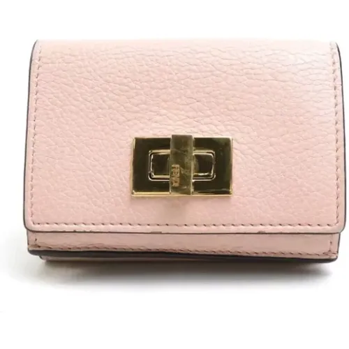 Pre-owned Leather wallets , female, Sizes: ONE SIZE - Fendi Vintage - Modalova