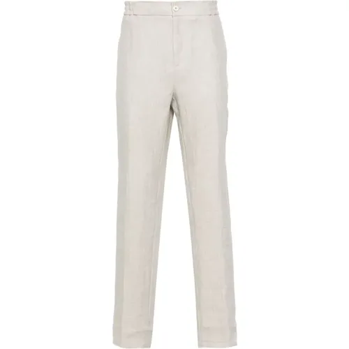 Linen Trousers Herringbone Pattern , male, Sizes: 2XL, XS, 3XL, XL - ETRO - Modalova