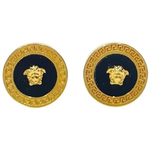 Pre-owned Metal earrings , female, Sizes: ONE SIZE - Versace Pre-owned - Modalova