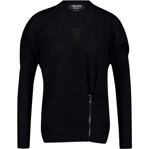 Cashmere Wrap Cardigan , female, Sizes: S, M - Tom Ford - Modalova