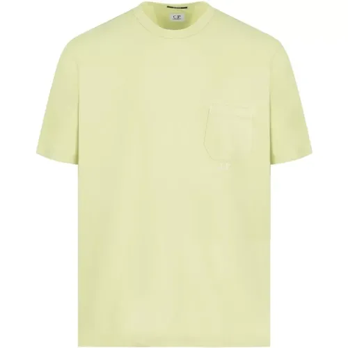 CP Company Resist Dyed Pocket T-Shirt Size: Xxl, colour: Stone , male, Sizes: M, L, 2XL, S - C.P. Company - Modalova