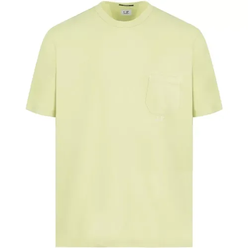 CP Company Resist Dyed Pocket T-Shirt Size: Xxl, colour: Stone , male, Sizes: M, S - C.P. Company - Modalova