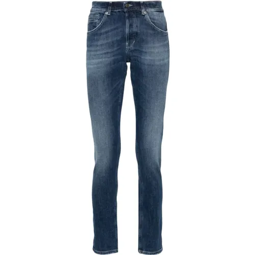 Skinny Jeans with Faded Effect , male, Sizes: W33, W38, W30, W34, W35, W36, W32 - Dondup - Modalova