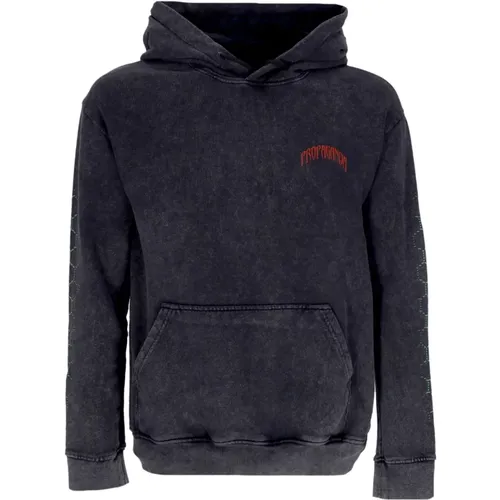 Triangle Sting Hoodie Stone Washed , Herren, Größe: L - Propaganda - Modalova