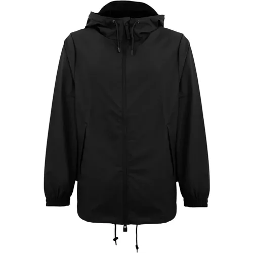 Wasserdichte Jacke Schwarz , Herren, Größe: M - Rains - Modalova